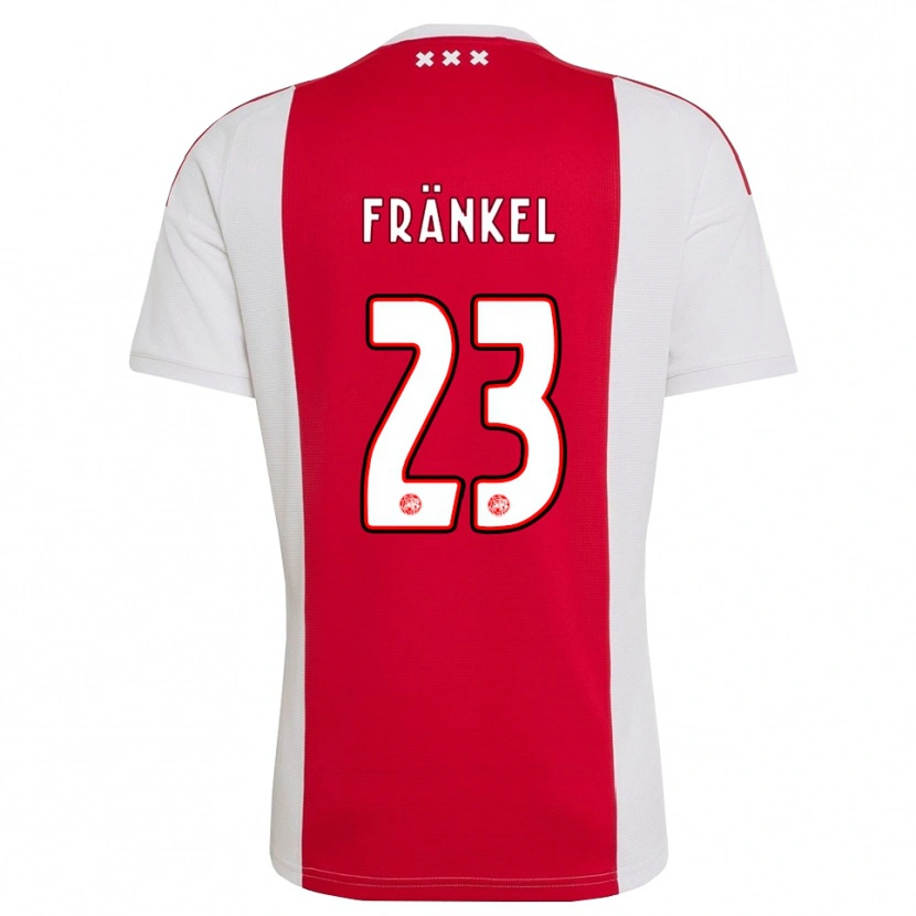 Danxen Dames Leroy Fränkel #23 Rood Wit Geel Thuisshirt Thuistenue 2026/27 T-Shirt België