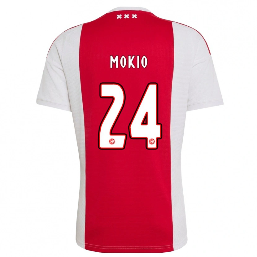 Danxen Dames Jorthy Mokio #24 Rood Wit Geel Thuisshirt Thuistenue 2026/27 T-Shirt België