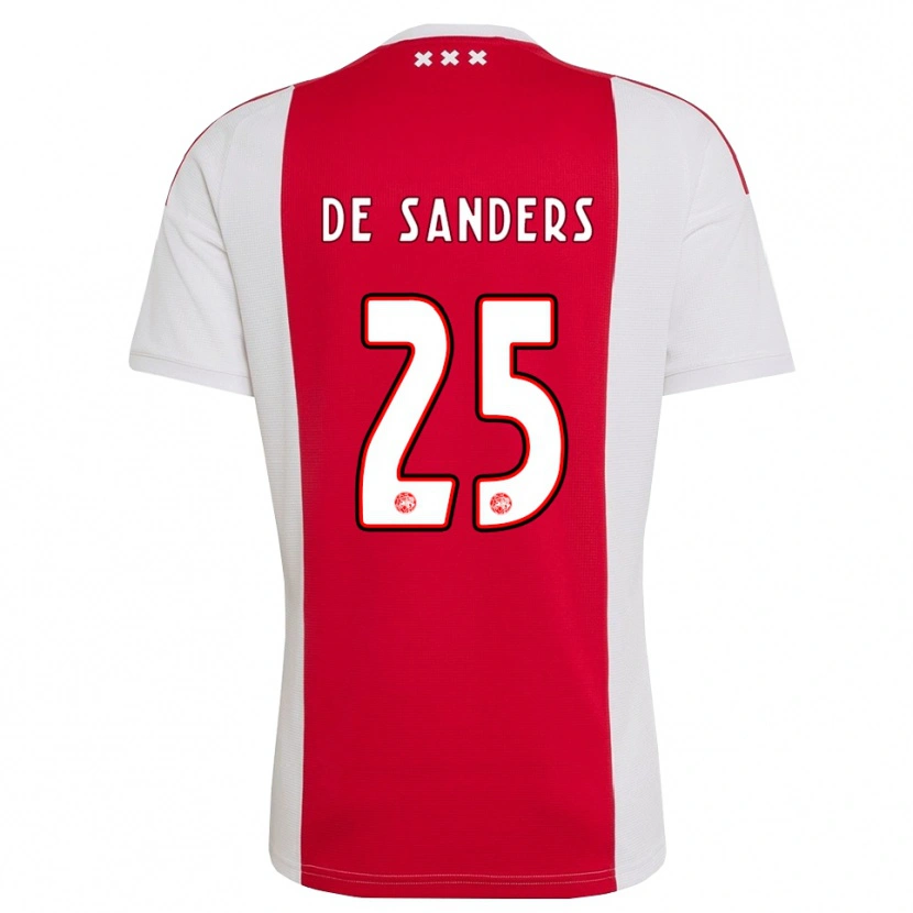 Danxen Dames Kay-Lee De Sanders #25 Rood Wit Geel Thuisshirt Thuistenue 2026/27 T-Shirt België