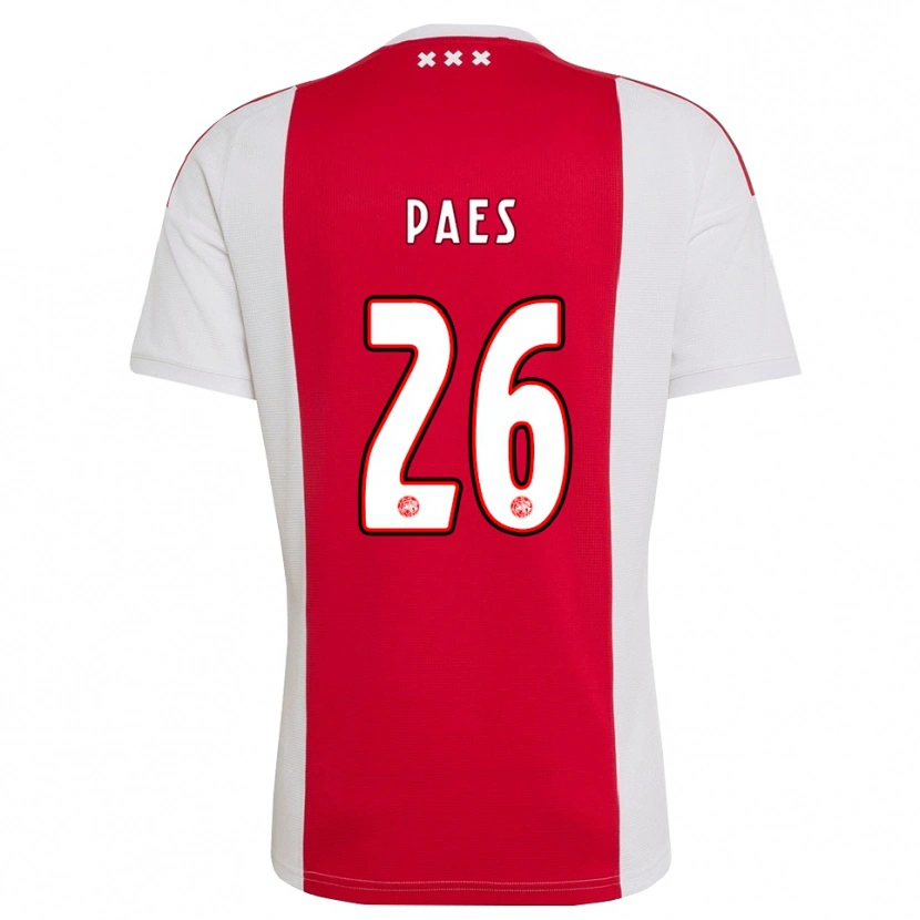 Danxen Dames Maarten Paes #26 Rood Wit Geel Thuisshirt Thuistenue 2026/27 T-Shirt België
