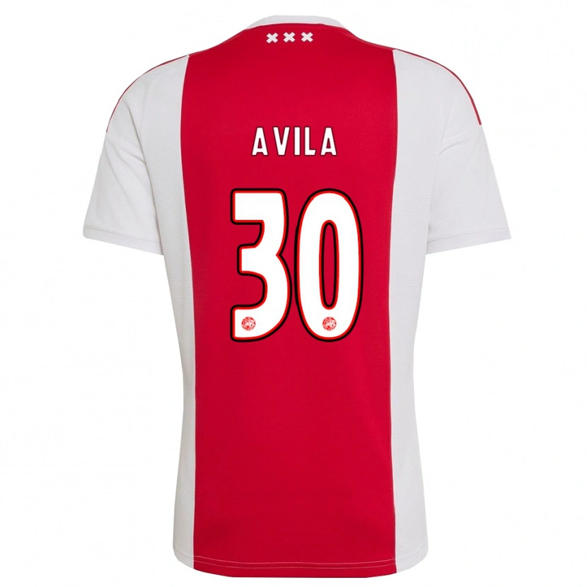 Danxen Dames Gastón Ávila #30 Rood Wit Geel Thuisshirt Thuistenue 2026/27 T-Shirt België