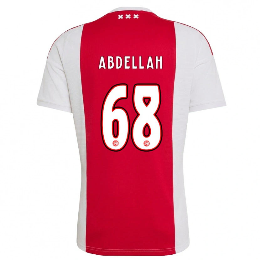 Danxen Dames Abdellah Ouazane #68 Rood Wit Geel Thuisshirt Thuistenue 2026/27 T-Shirt België