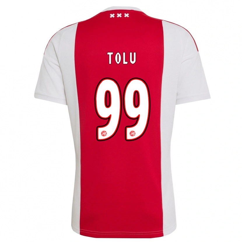 Danxen Dames Tolu Arokodare #99 Rood Wit Geel Thuisshirt Thuistenue 2026/27 T-Shirt België
