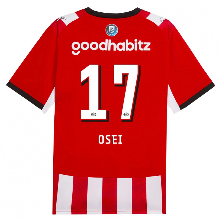 Danxen Dames Micaiah Osei #17 Rood Wit Zwart Thuisshirt Thuistenue 2026/27 T-Shirt België