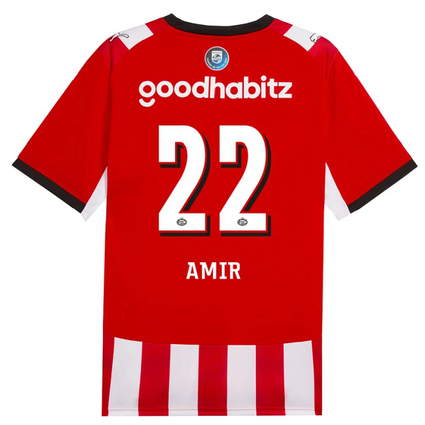 Danxen Dames Amir Al-Anany #22 Rood Wit Zwart Thuisshirt Thuistenue 2026/27 T-Shirt België