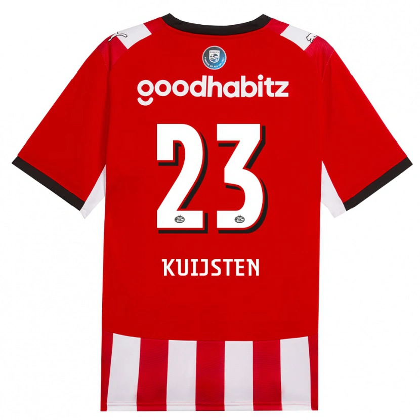 Danxen Dames Stijn Kuijsten #23 Rood Wit Zwart Thuisshirt Thuistenue 2026/27 T-Shirt België