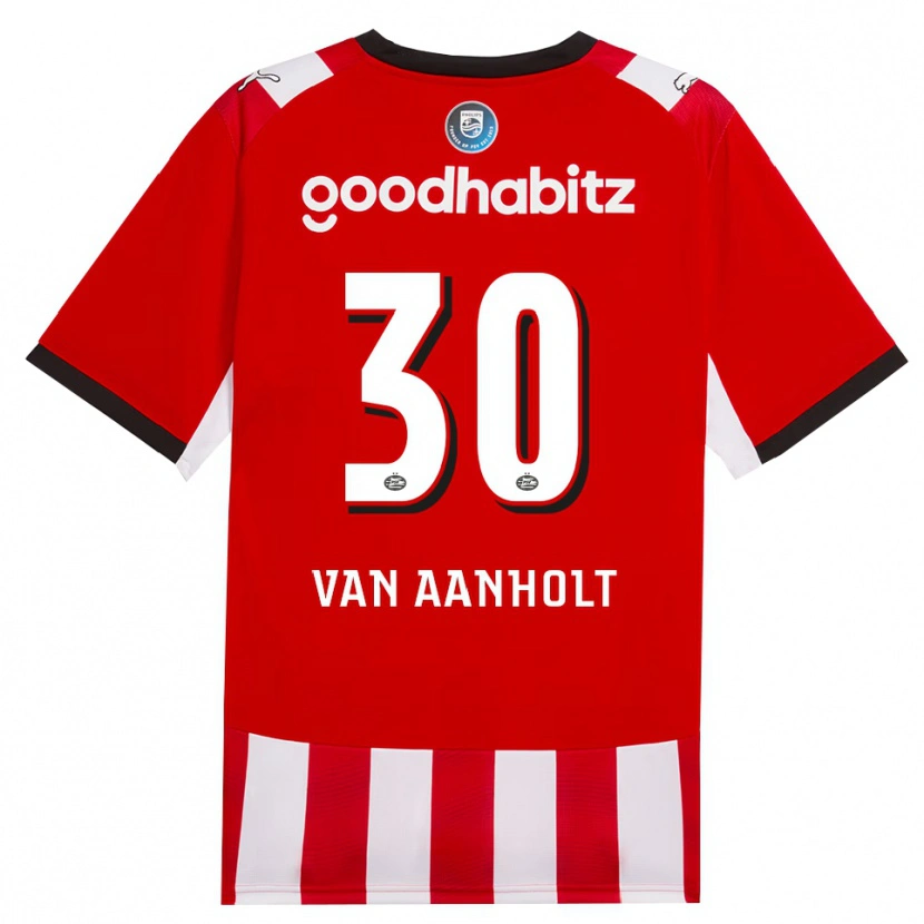 Danxen Dames Patrick Van Aanholt #30 Rood Wit Zwart Thuisshirt Thuistenue 2026/27 T-Shirt België