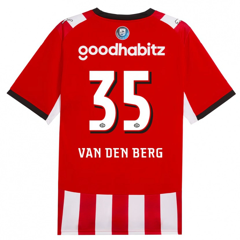 Danxen Dames Joël Van Den Berg #35 Rood Wit Zwart Thuisshirt Thuistenue 2026/27 T-Shirt België