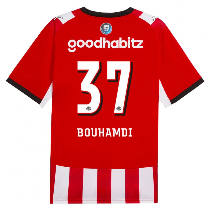 Danxen Dames Amir Bouhamdi #37 Rood Wit Zwart Thuisshirt Thuistenue 2026/27 T-Shirt België