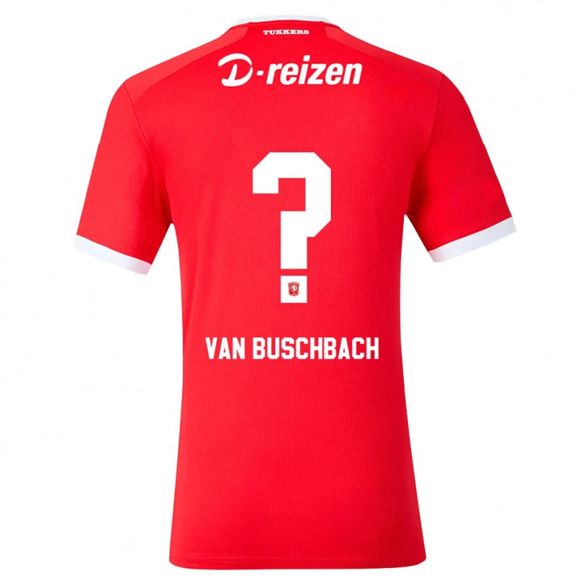 Danxen Dames Myles Van Buschbach #0 Rood Wit Thuisshirt Thuistenue 2026/27 T-Shirt België