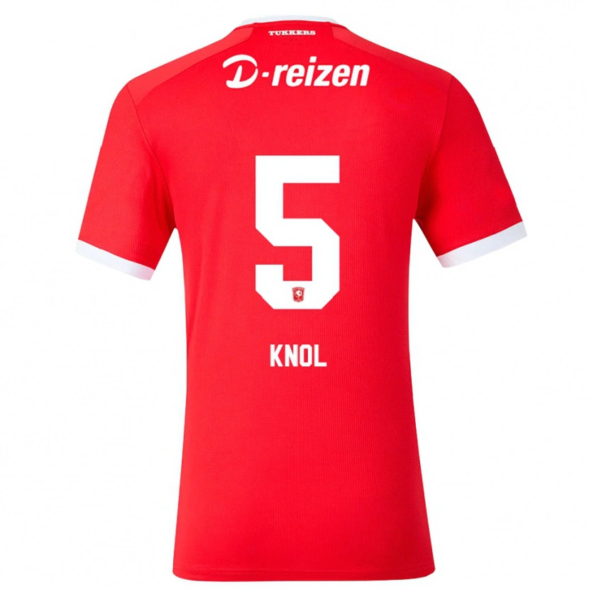 Danxen Dames Anna Knol #5 Rood Wit Thuisshirt Thuistenue 2026/27 T-Shirt België