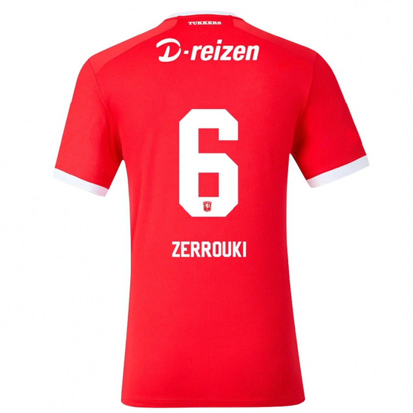 Danxen Dames Ramiz Zerrouki #6 Rood Wit Thuisshirt Thuistenue 2026/27 T-Shirt België