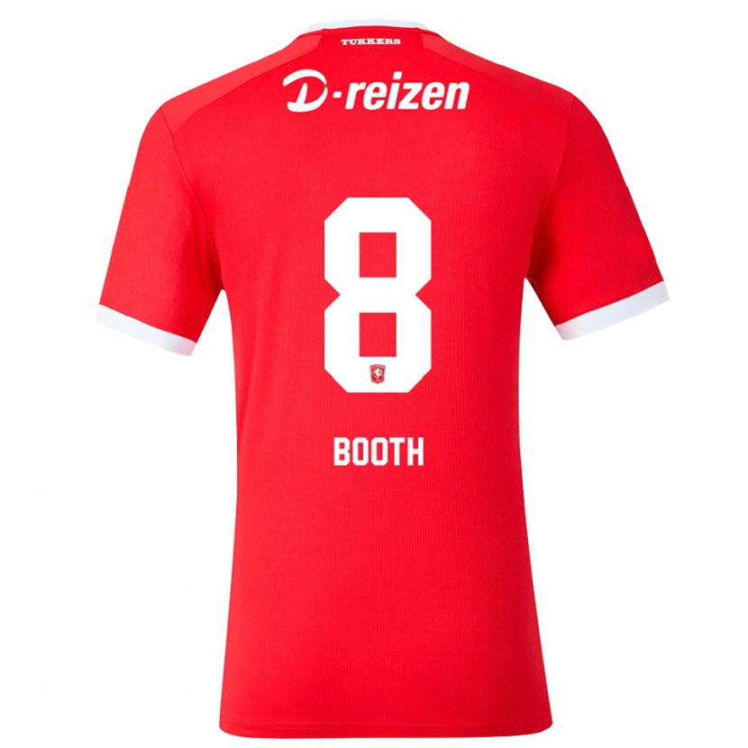 Danxen Dames Taylor Booth #8 Rood Wit Thuisshirt Thuistenue 2026/27 T-Shirt België