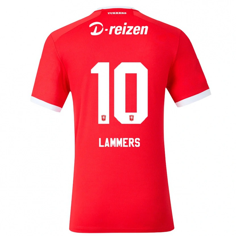 Danxen Dames Sam Lammers #10 Rood Wit Thuisshirt Thuistenue 2026/27 T-Shirt België