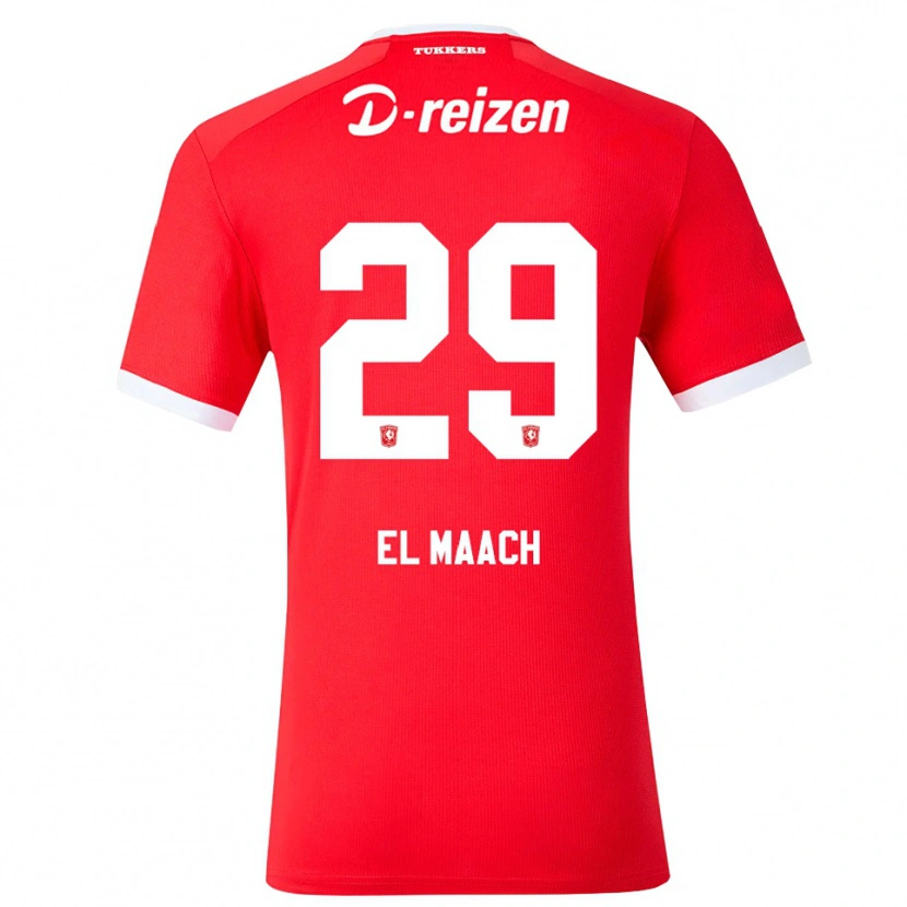 Danxen Dames Issam El Maach #29 Rood Wit Thuisshirt Thuistenue 2026/27 T-Shirt België