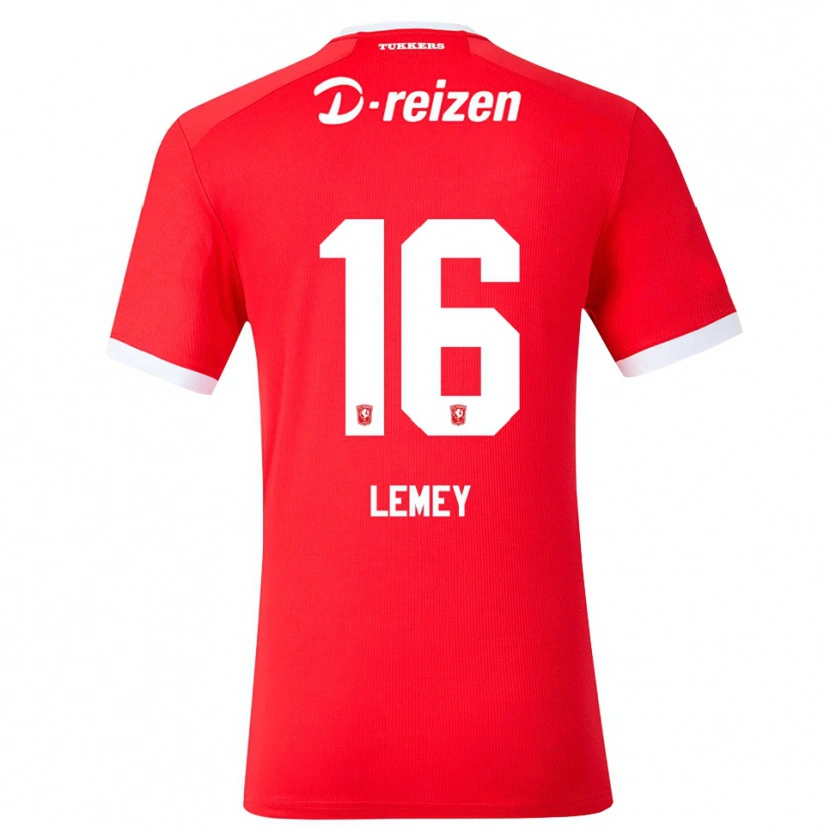 Danxen Dames Diede Lemey #16 Rood Wit Thuisshirt Thuistenue 2026/27 T-Shirt België