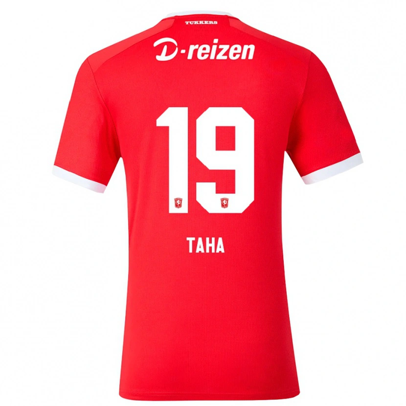 Danxen Dames Younes Taha #19 Rood Wit Thuisshirt Thuistenue 2026/27 T-Shirt België