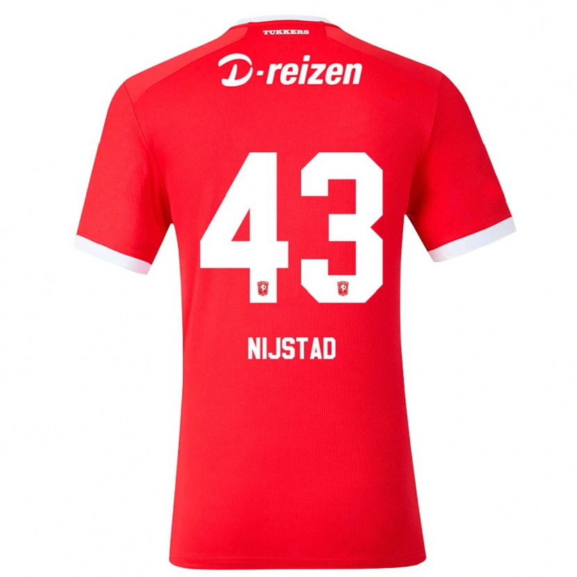 Danxen Dames Ruud Nijstad #43 Rood Wit Thuisshirt Thuistenue 2026/27 T-Shirt België