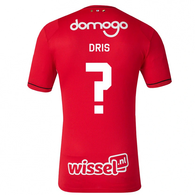 Danxen Dames Sofiane Dris #0 Rood Wit Zwart Thuisshirt Thuistenue 2026/27 T-Shirt België