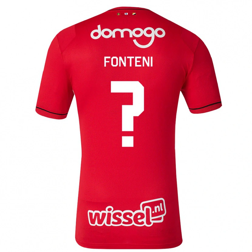 Danxen Dames Jahlani Fonteni #0 Rood Wit Zwart Thuisshirt Thuistenue 2026/27 T-Shirt België