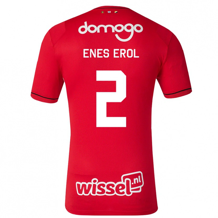 Danxen Dames Kubilay Erol #2 Rood Wit Zwart Thuisshirt Thuistenue 2026/27 T-Shirt België