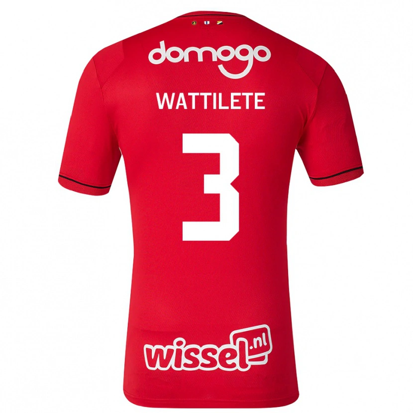 Danxen Dames Julia Wattilete #3 Rood Wit Zwart Thuisshirt Thuistenue 2026/27 T-Shirt België
