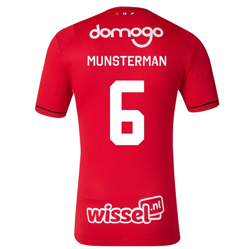 Danxen Dames Marthe Munsterman #6 Rood Wit Zwart Thuisshirt Thuistenue 2026/27 T-Shirt België