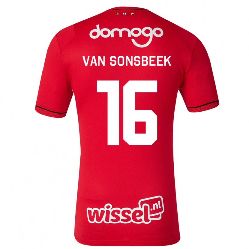 Danxen Dames Quint Van Sonsbeek #16 Rood Wit Zwart Thuisshirt Thuistenue 2026/27 T-Shirt België