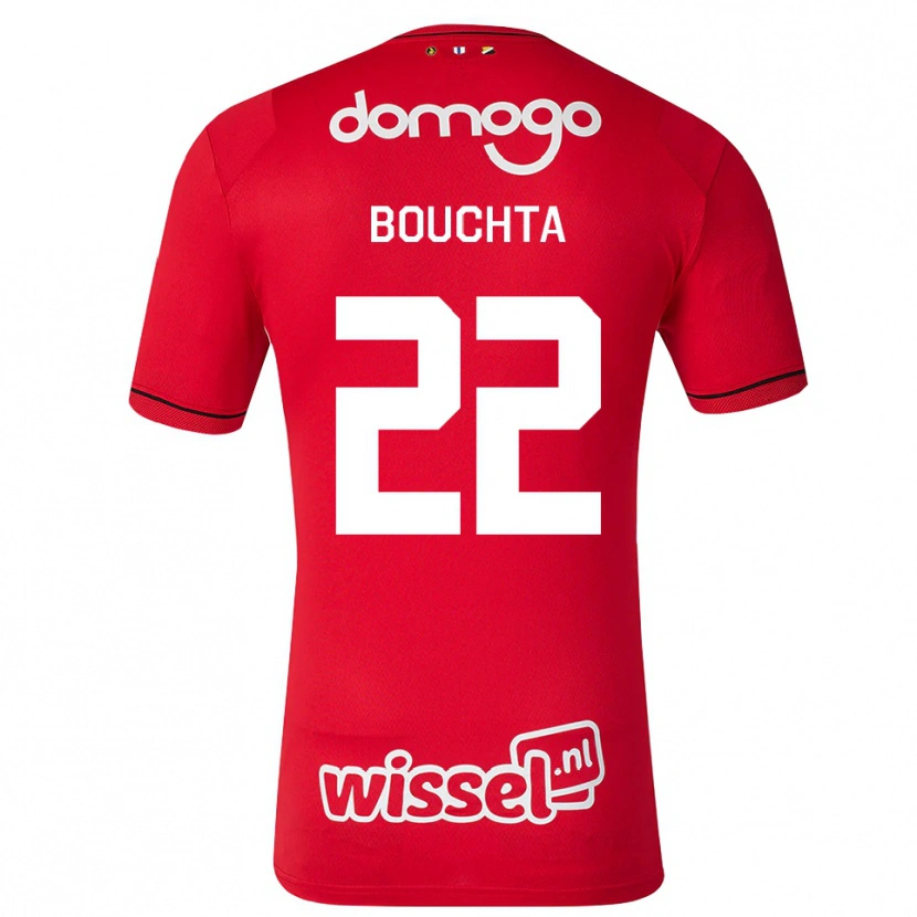Danxen Dames Dani Bouchta #22 Rood Wit Zwart Thuisshirt Thuistenue 2026/27 T-Shirt België