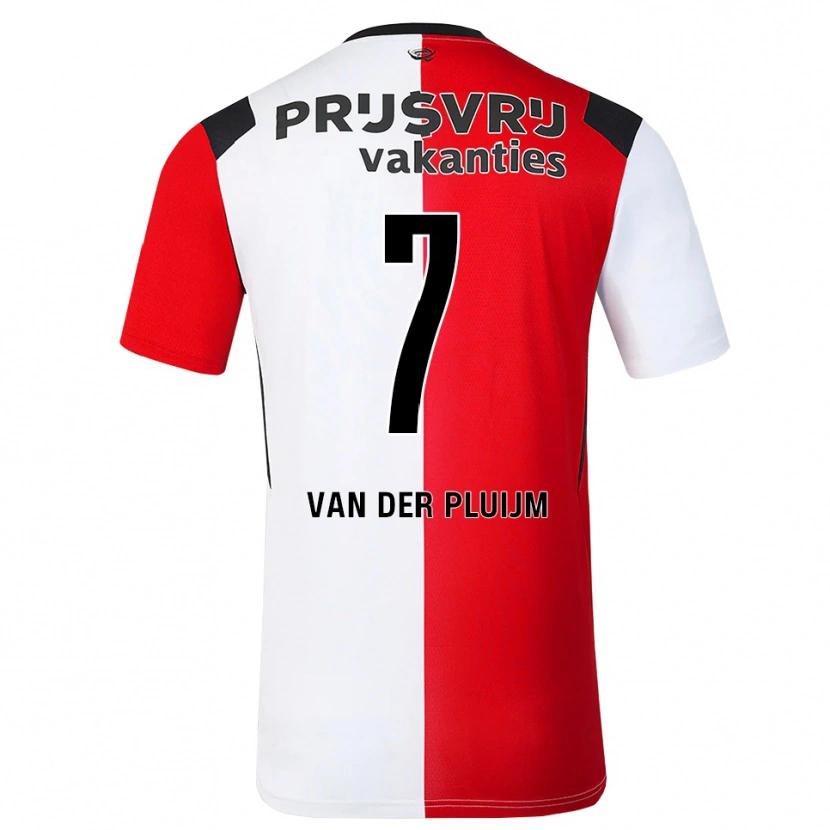 Danxen Dames Marvin Van Der Pluijm #7 Rood Wit Zwart Thuisshirt Thuistenue 2026/27 T-Shirt België