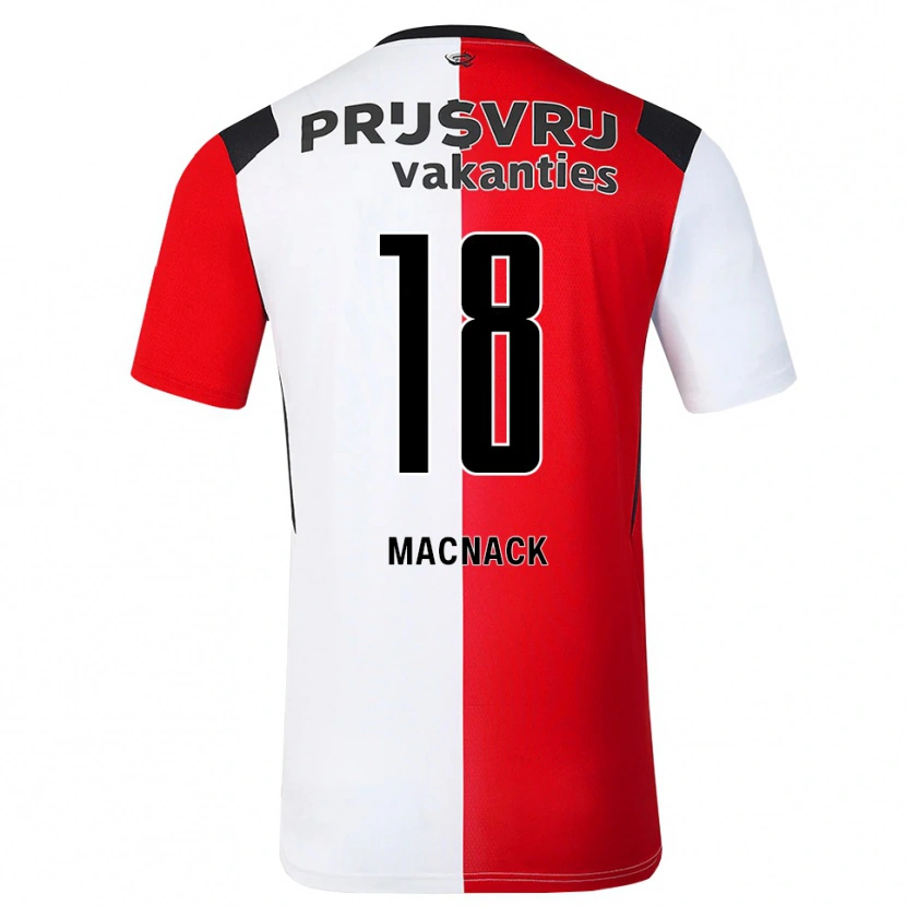 Danxen Dames Jenairo Macnack #18 Rood Wit Zwart Thuisshirt Thuistenue 2026/27 T-Shirt België