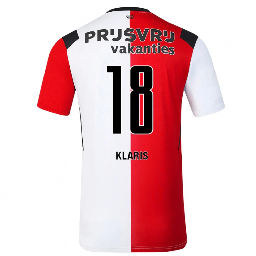 Danxen Dames Ellery Klaris #18 Rood Wit Zwart Thuisshirt Thuistenue 2026/27 T-Shirt België