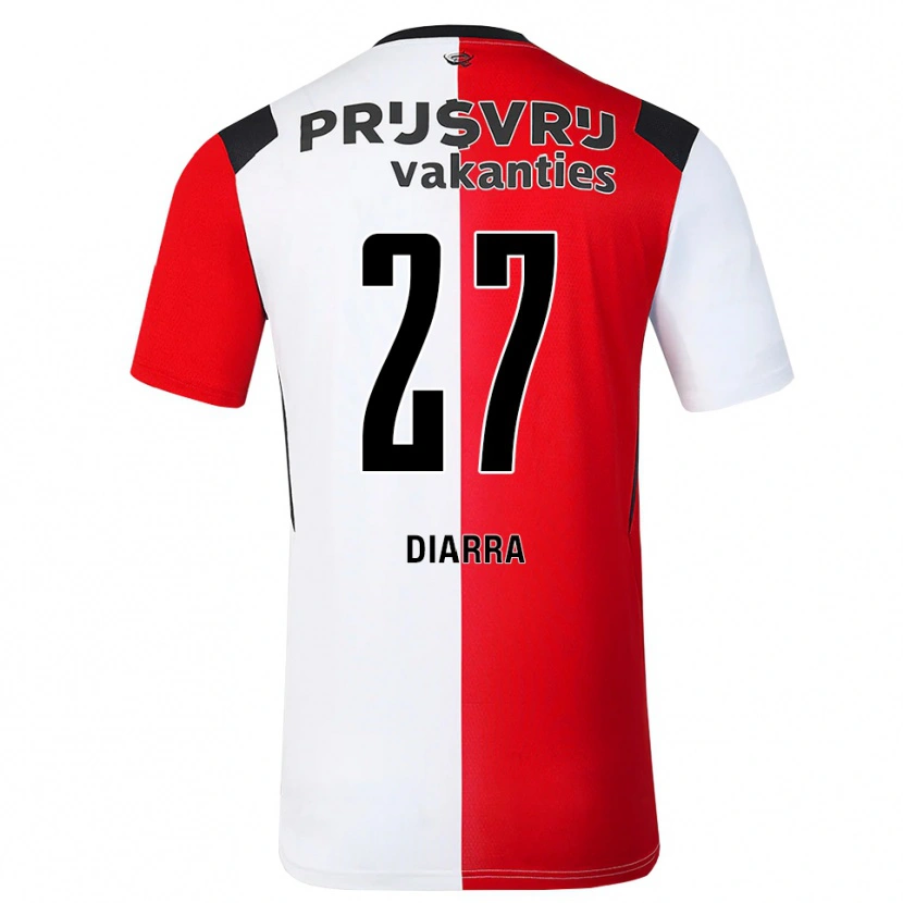 Danxen Dames Gaoussou Diarra #27 Rood Wit Zwart Thuisshirt Thuistenue 2026/27 T-Shirt België