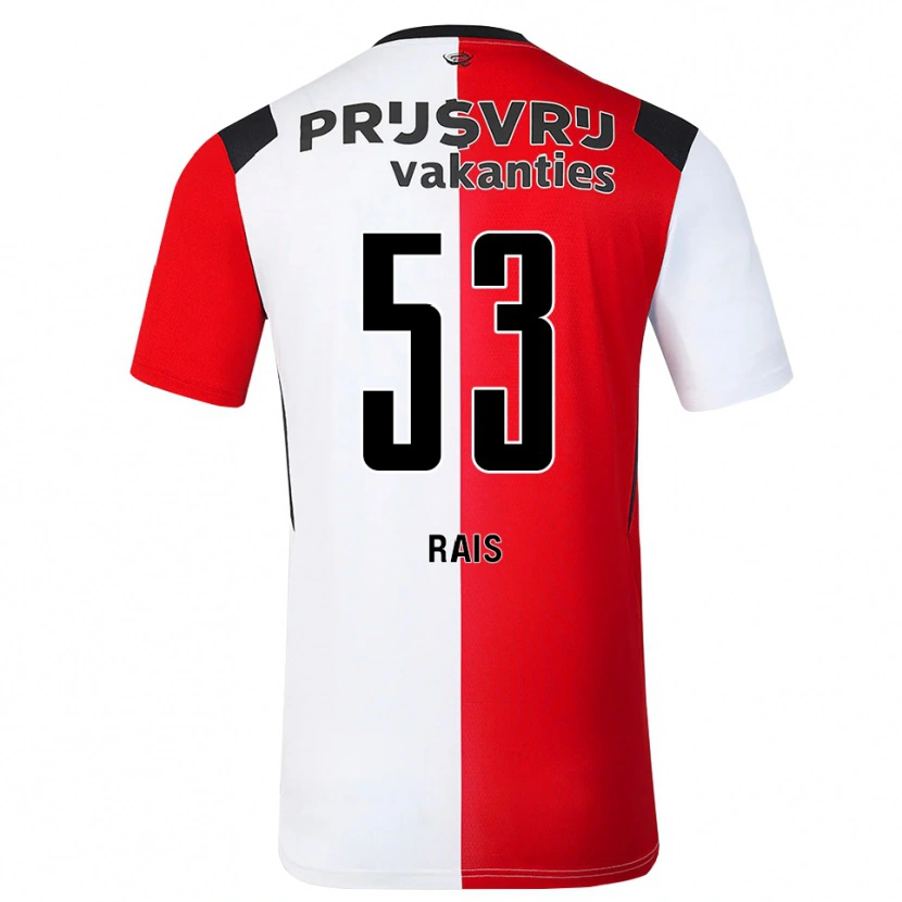 Danxen Dames Amir Rais #53 Rood Wit Zwart Thuisshirt Thuistenue 2026/27 T-Shirt België