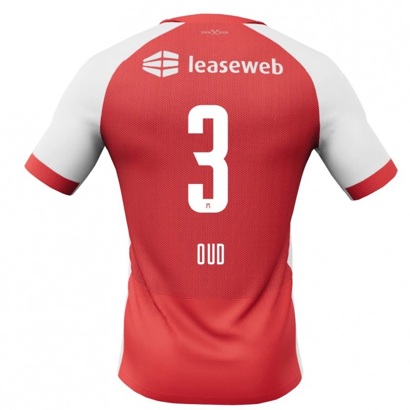 Danxen Dames Joeri Oud #3 Rood Wit Zwart Thuisshirt Thuistenue 2026/27 T-Shirt België