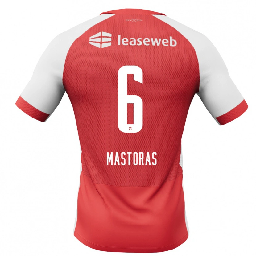 Danxen Dames Enoch Mastoras #6 Rood Wit Zwart Thuisshirt Thuistenue 2026/27 T-Shirt België
