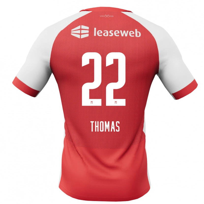 Danxen Dames Kealyn Thomas #22 Rood Wit Zwart Thuisshirt Thuistenue 2026/27 T-Shirt België