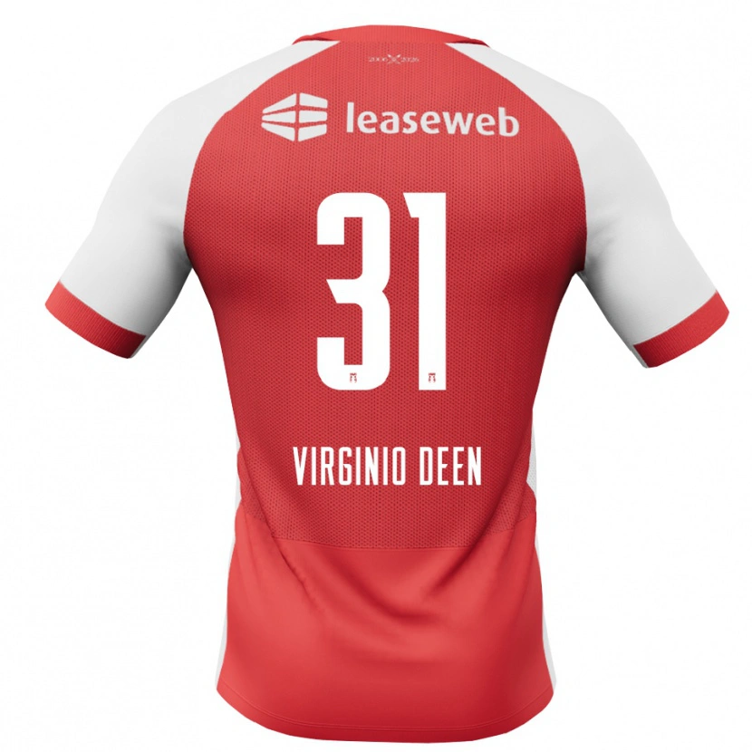 Danxen Dames Daniël Virginio Deen #31 Rood Wit Zwart Thuisshirt Thuistenue 2026/27 T-Shirt België