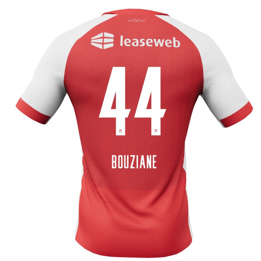 Danxen Dames Wassim Bouziane #44 Rood Wit Zwart Thuisshirt Thuistenue 2026/27 T-Shirt België