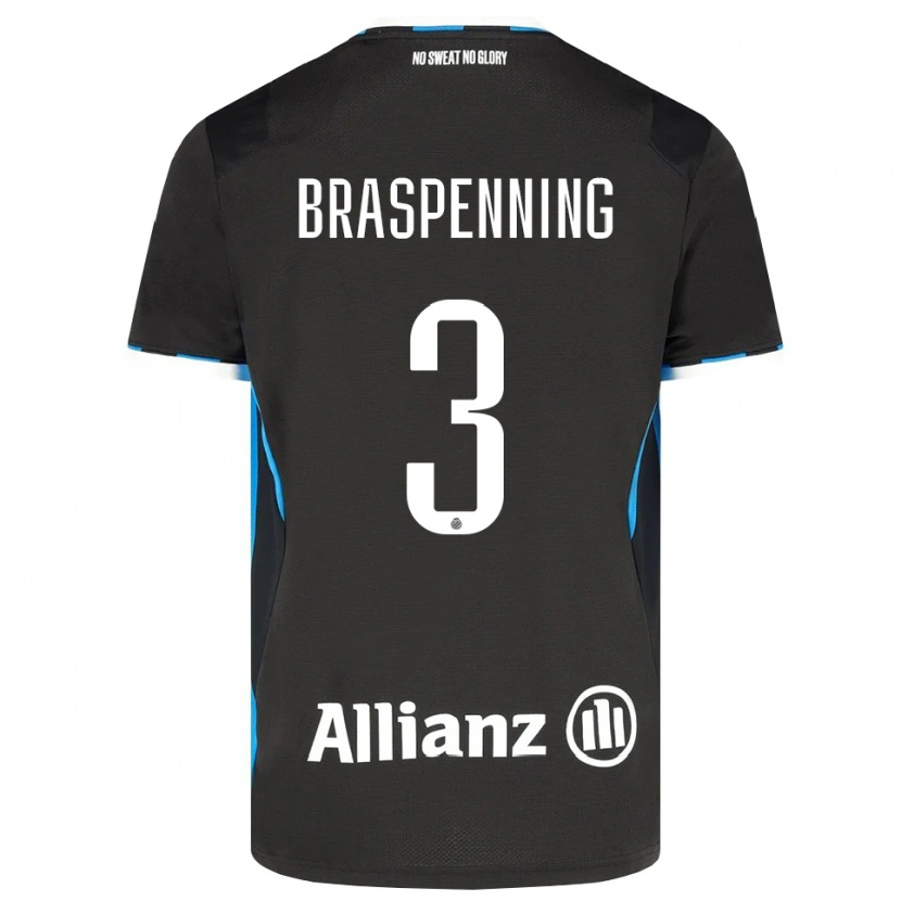 Danxen Dames Daan Braspenning #3 Zwart Rood Blauw Thuisshirt Thuistenue 2026/27 T-Shirt België