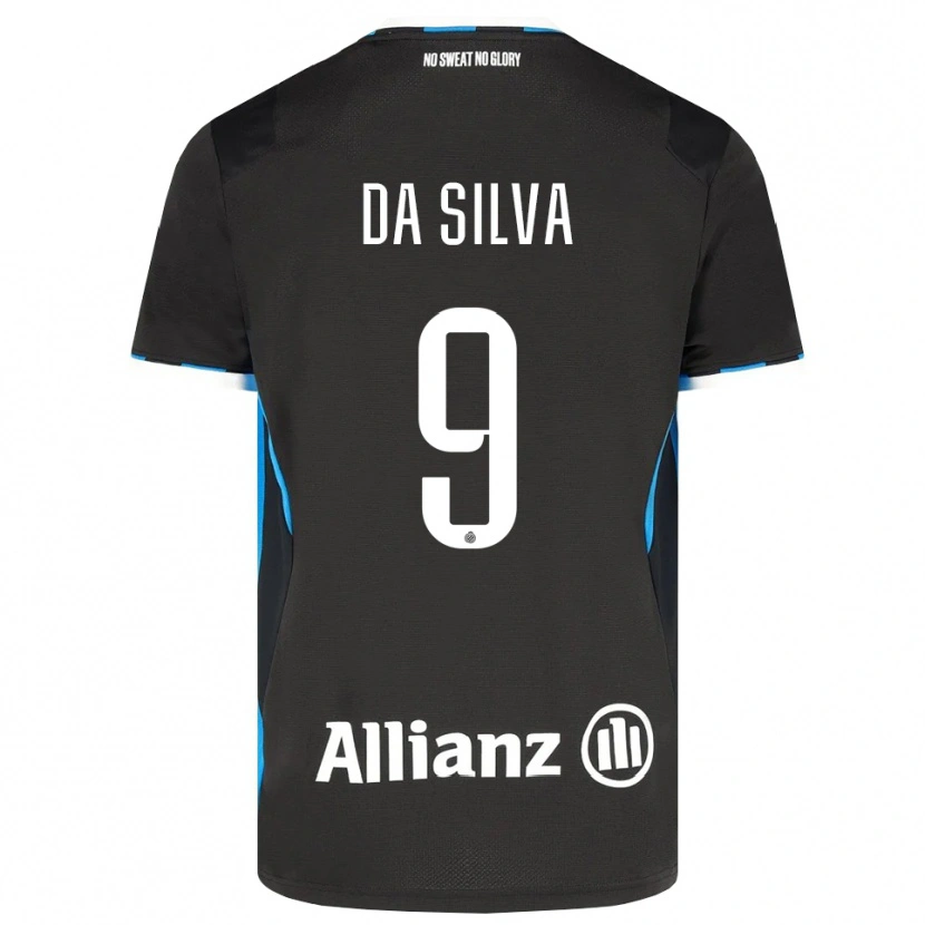 Danxen Dames Jessi Da Silva #9 Zwart Rood Blauw Thuisshirt Thuistenue 2026/27 T-Shirt België