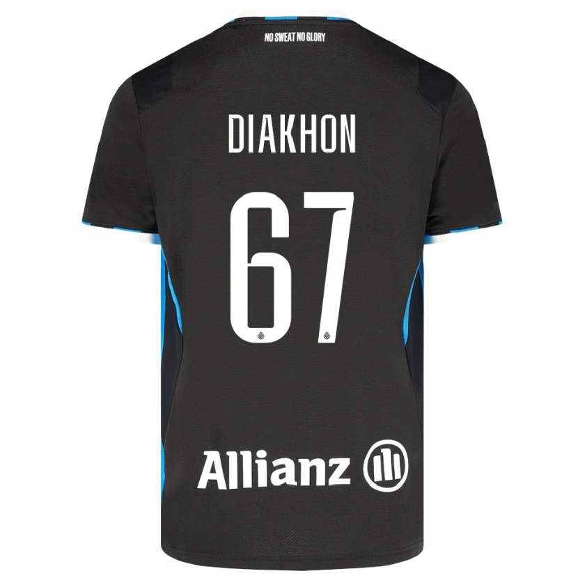 Danxen Dames Mamadou Diakhon #67 Zwart Rood Blauw Thuisshirt Thuistenue 2026/27 T-Shirt België