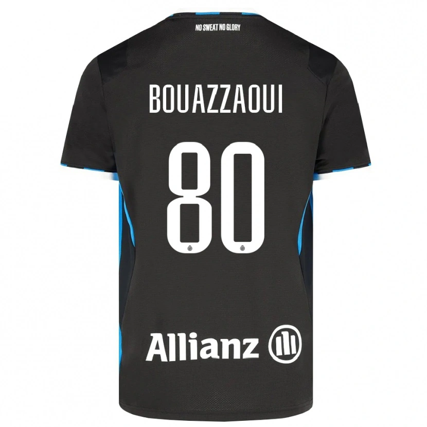 Danxen Dames Ilyas Bouazzaoui #80 Zwart Rood Blauw Thuisshirt Thuistenue 2026/27 T-Shirt België