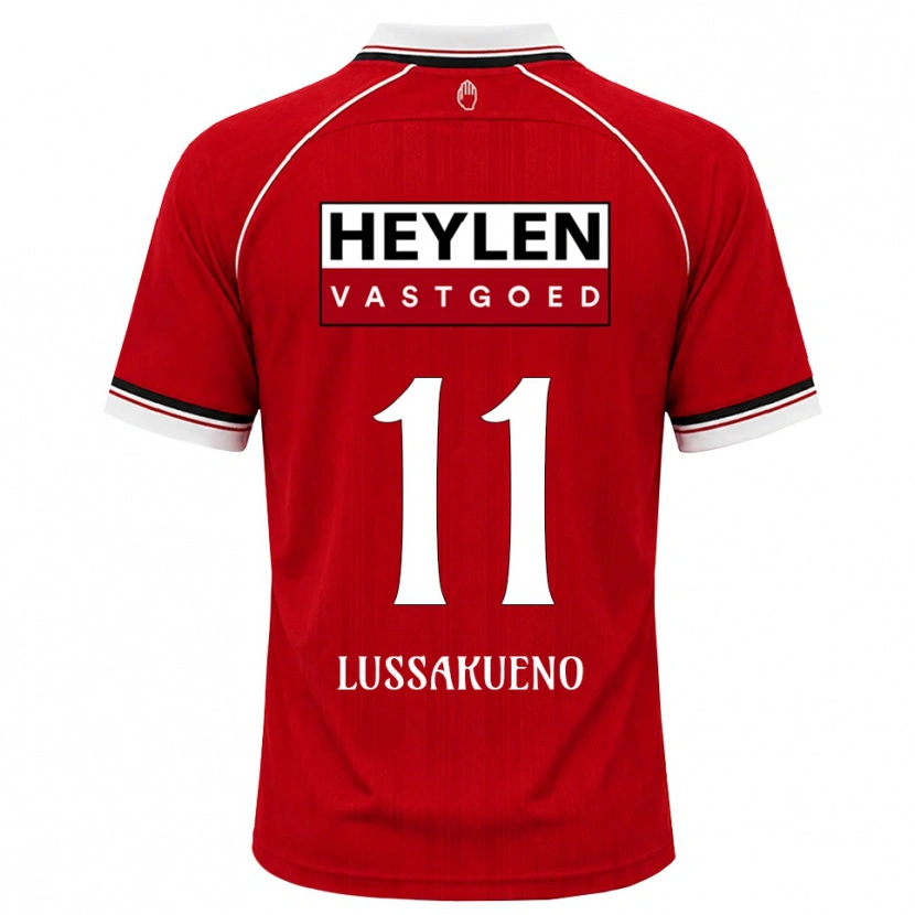 Danxen Dames Valentino Lussakueno #11 Rood Wit Zwart Thuisshirt Thuistenue 2026/27 T-Shirt België