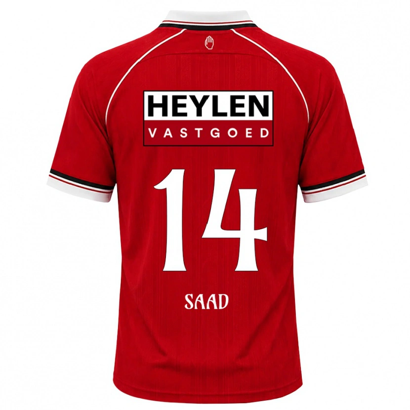 Danxen Dames Jabir Saad #14 Rood Wit Zwart Thuisshirt Thuistenue 2026/27 T-Shirt België