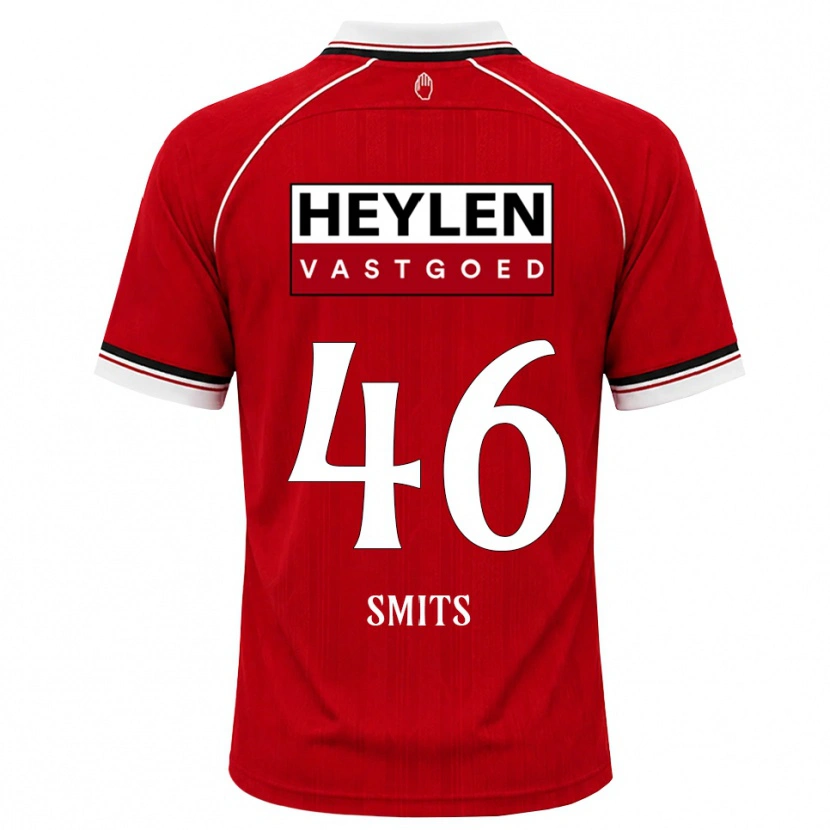 Danxen Dames Milan Smits #46 Rood Wit Zwart Thuisshirt Thuistenue 2026/27 T-Shirt België
