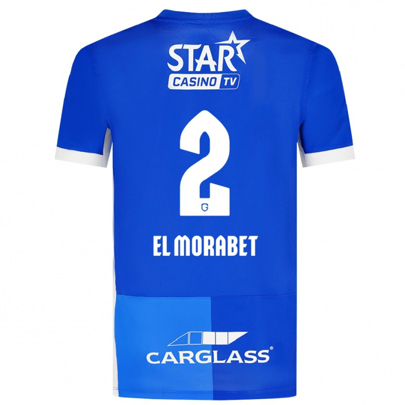 Danxen Dames Sami El Morabet #2 Mediumblauw Koninklijkblauw Wit Thuisshirt Thuistenue 2026/27 T-Shirt België