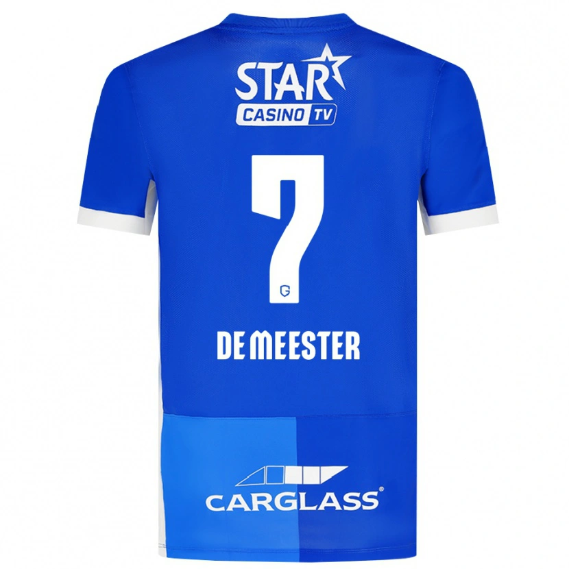 Danxen Dames Thirsa De Meester #7 Mediumblauw Koninklijkblauw Wit Thuisshirt Thuistenue 2026/27 T-Shirt België