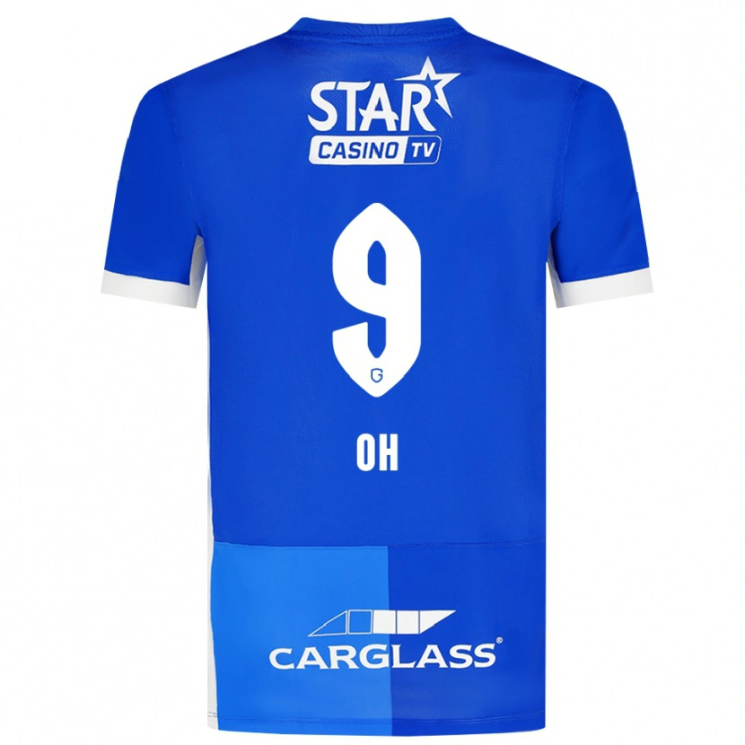 Danxen Dames Hyeon-Gyu Oh #9 Mediumblauw Koninklijkblauw Wit Thuisshirt Thuistenue 2026/27 T-Shirt België