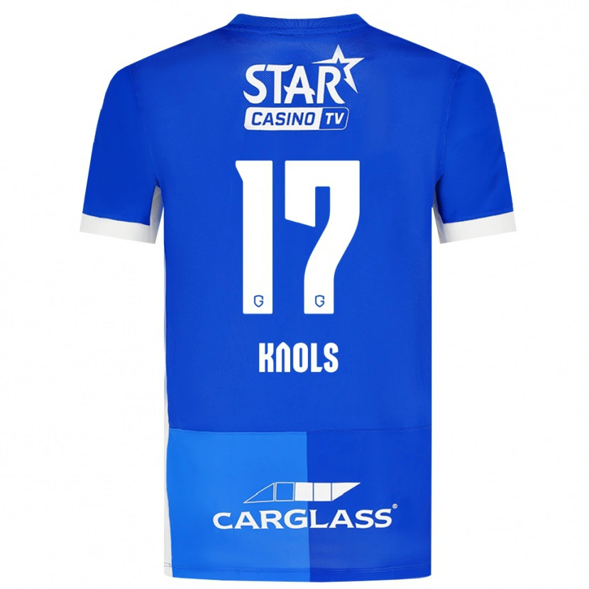 Danxen Dames Myrthe Knols #17 Mediumblauw Koninklijkblauw Wit Thuisshirt Thuistenue 2026/27 T-Shirt België